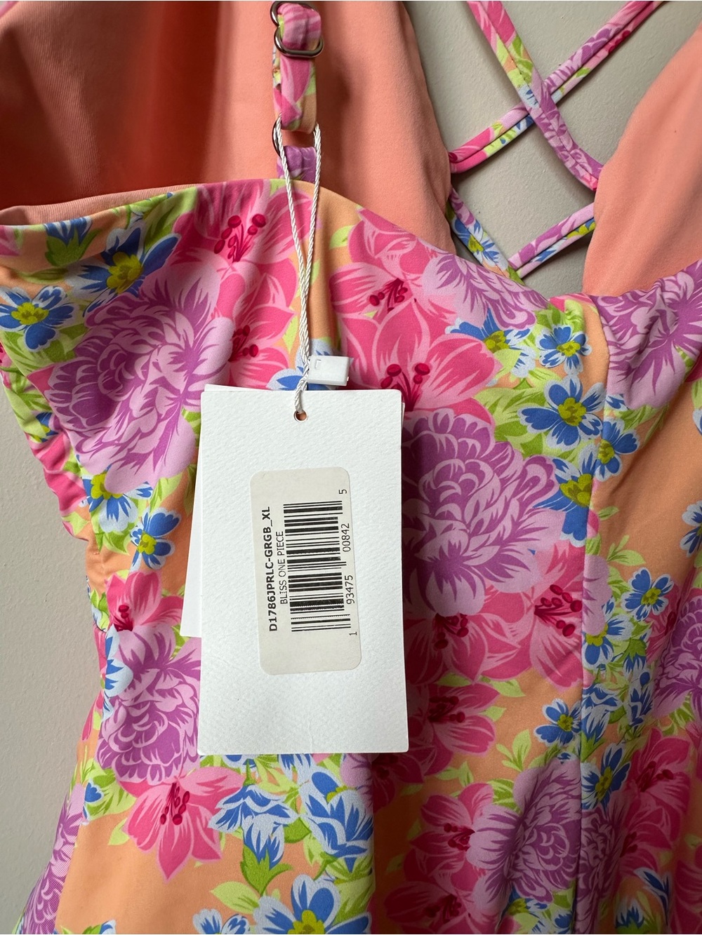 Dippin' Daisy's Pink Floral Lace-Up One Piece - Picture 4 of 6